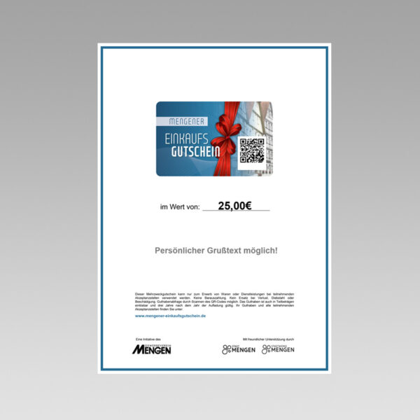 Mengener Einkaufsgutschein Download